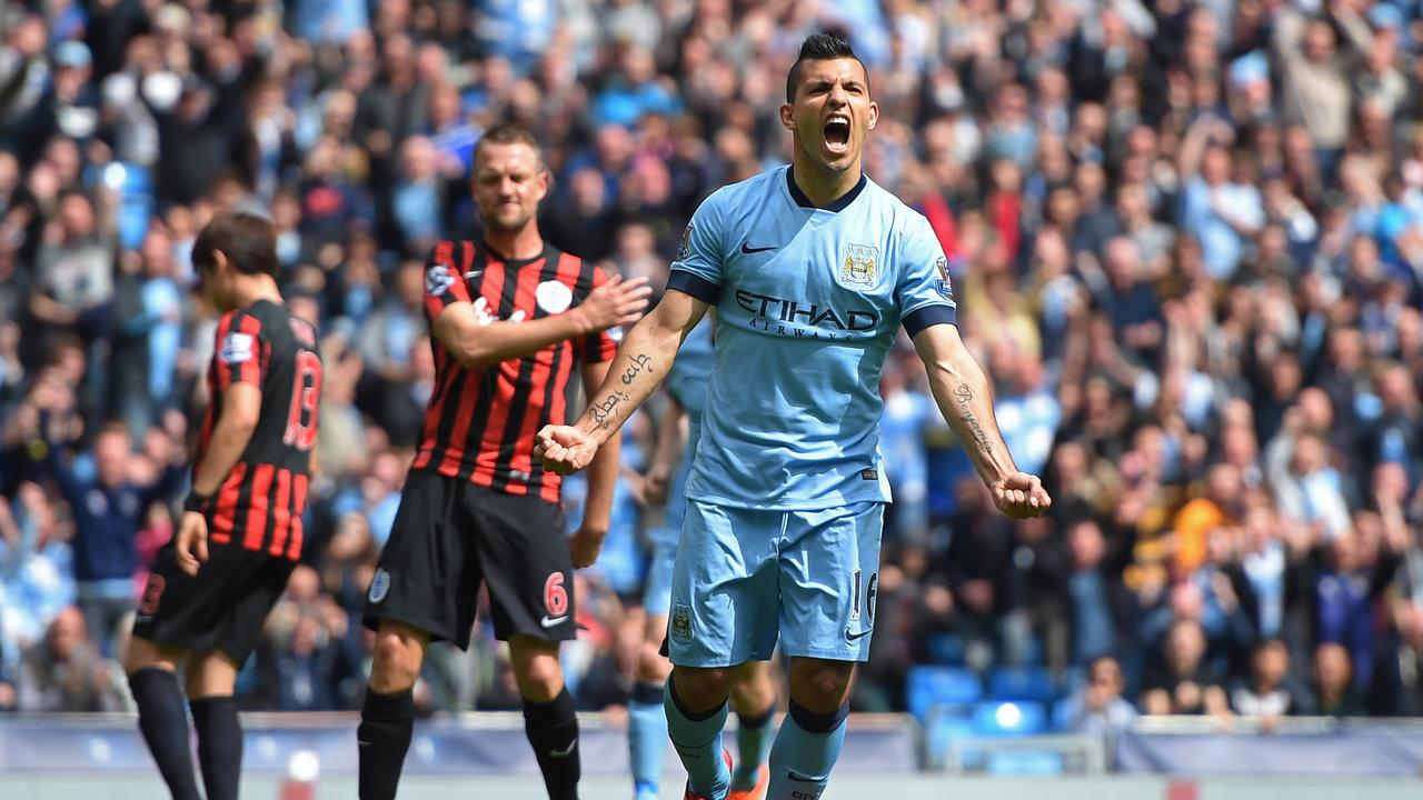Aguero 93:20 Celebration